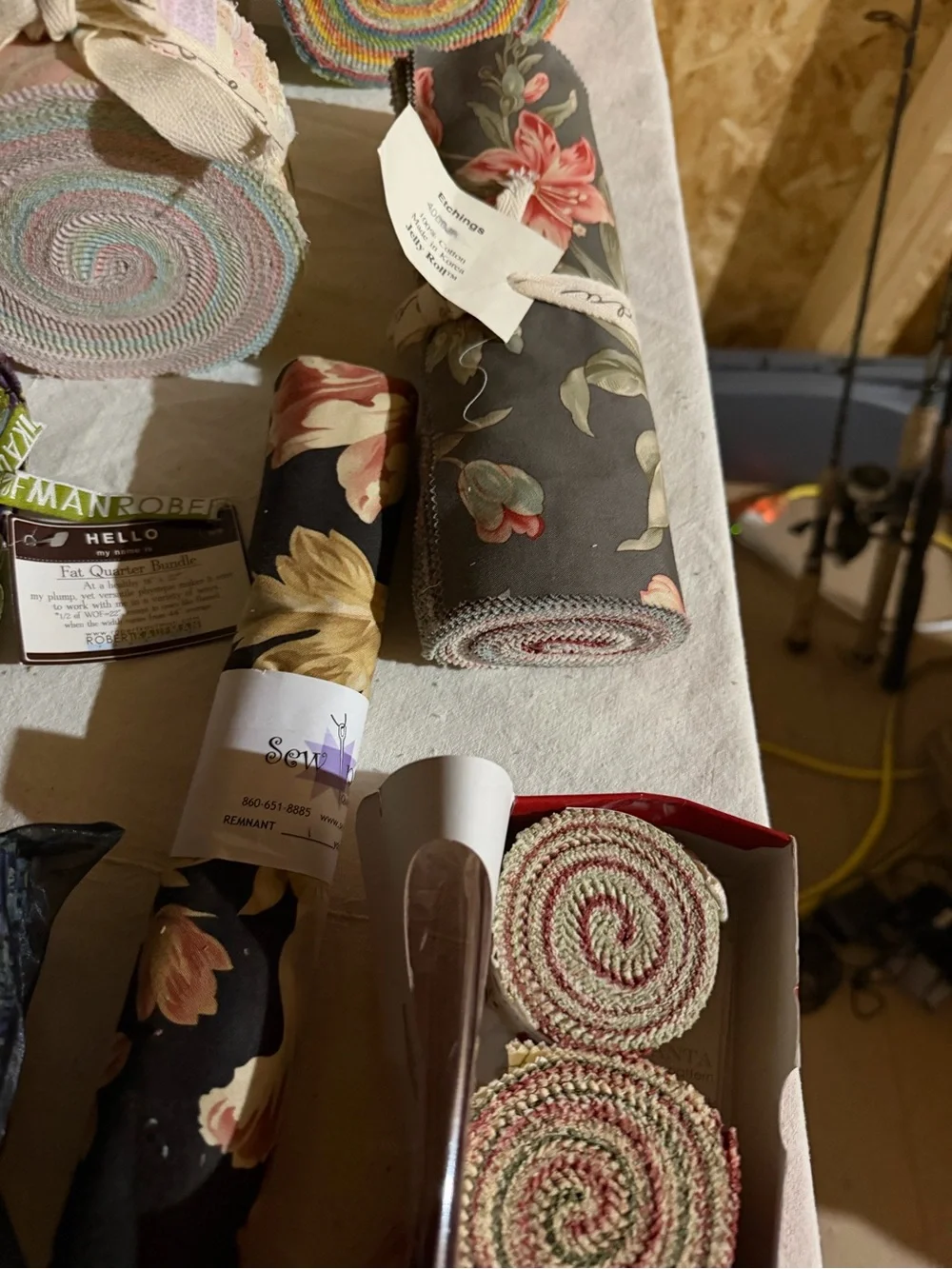Moda Multicolor Jelly Roll and Fabric Bundles